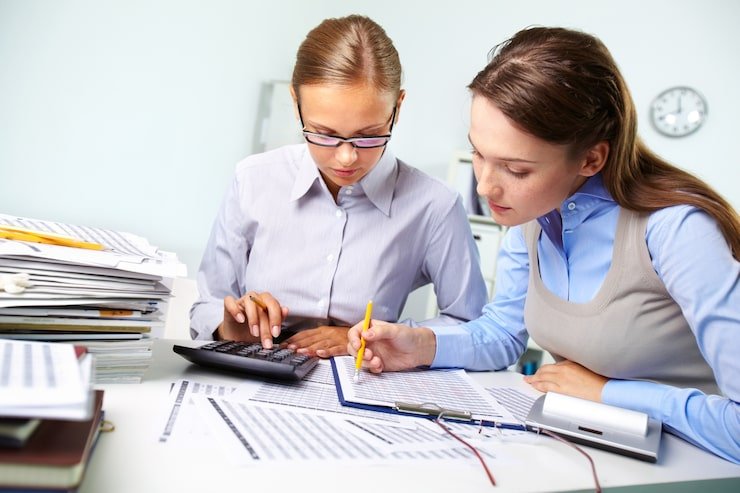 Personal tax accountant in London reviewing client financial results and tax reports